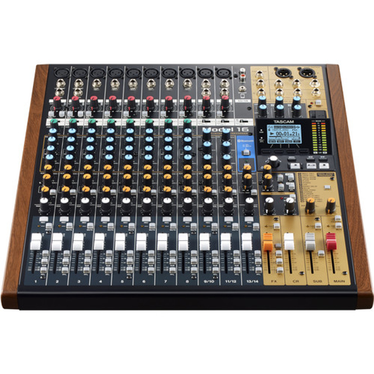 Tascam 16 Hybrid 14-Channel Mixer, Multitrack Recorder, and USB Audio Interface