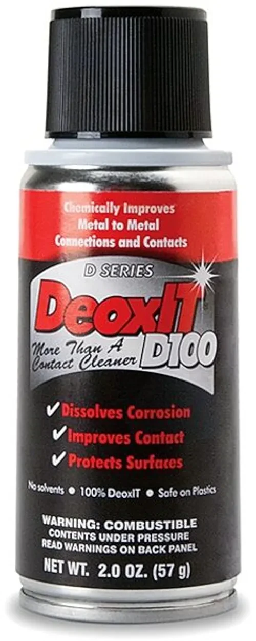 CAIG Laboratories DeoxIT D100 Contact Cleaner 100% Solution (Metered One-Shot Spray)