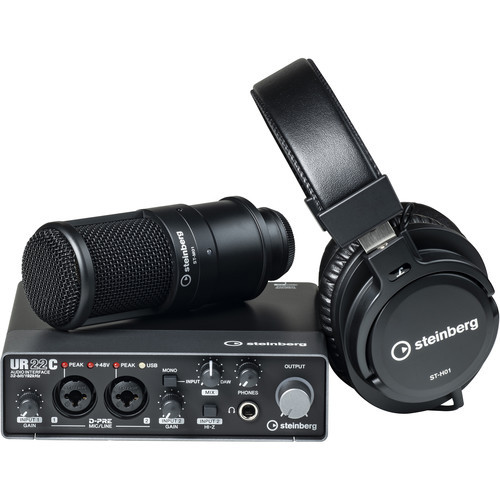 Yamaha Steinberg UR22C Recording Pack with 2x2 USB Gen 3.1 Audio