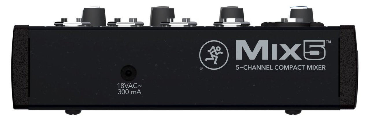 Mackie Mix5 5-Channel Compact Analog Mixer (MIX5)