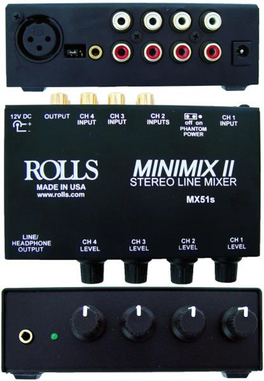 Rolls MX51s Mini Mix Ii & RCA