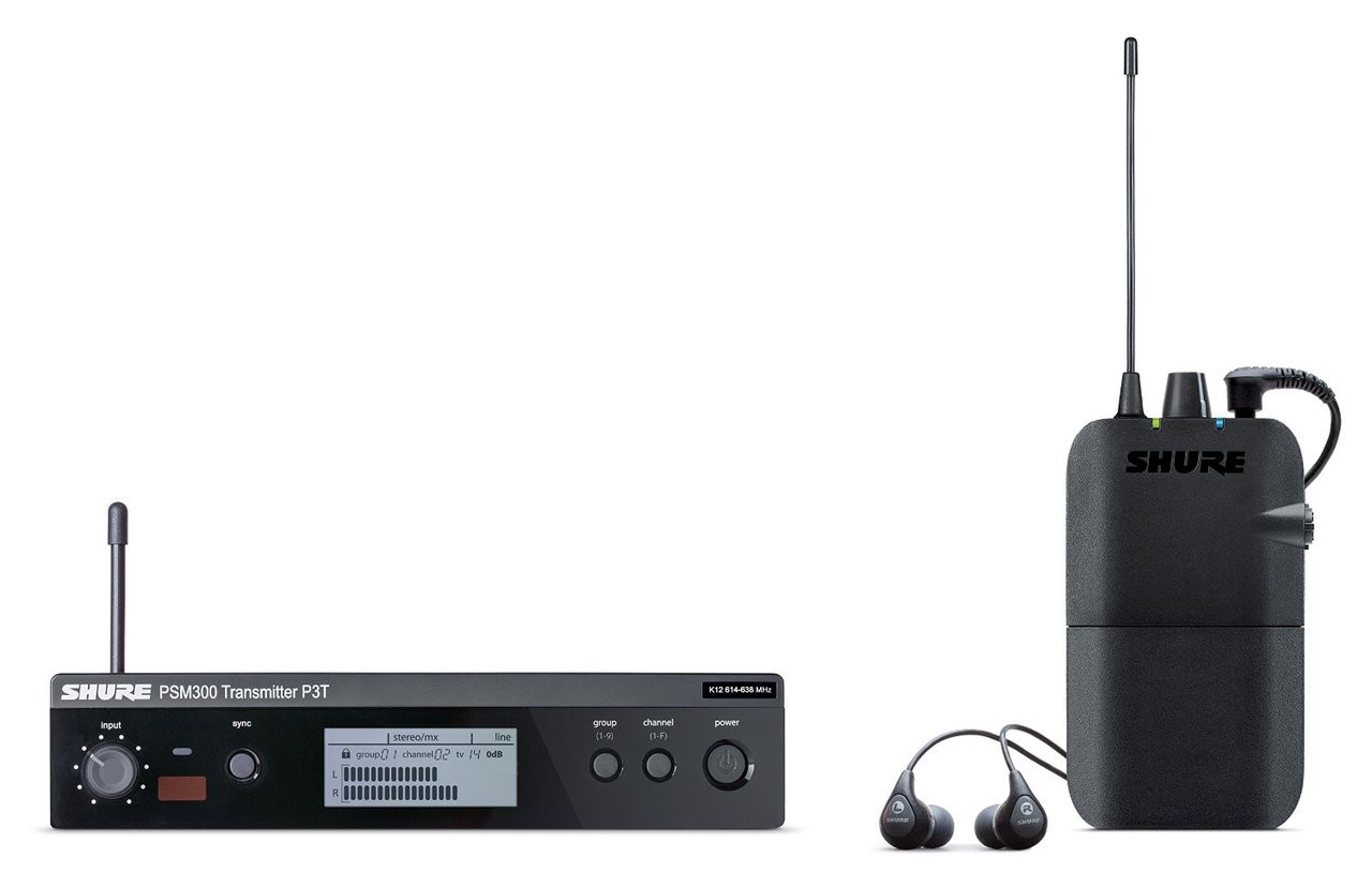 Shure P3TR112GR-G20 PSM 300 Stereo Personal Monitor System w/IEM