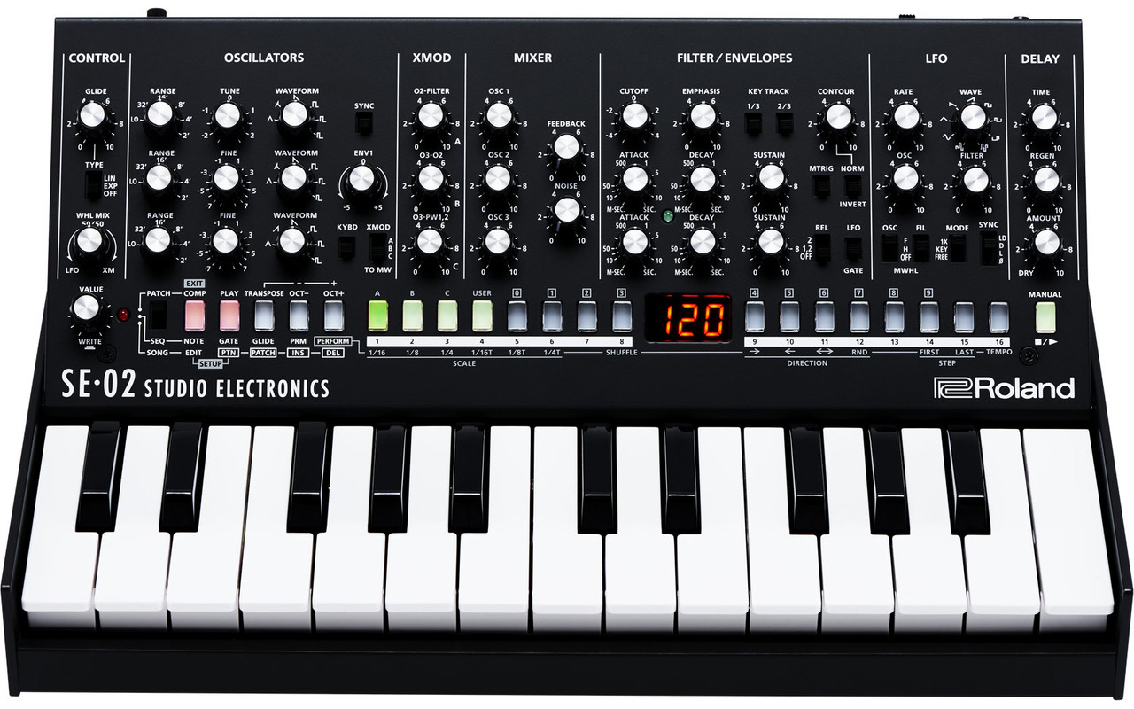 Roland SE-02 アナログシンセサイザー（本体のみ） Roland SE-02 Desktop Analog Synthesizer