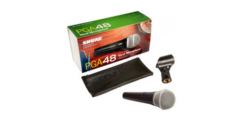 Shure PGA48-XLR Cardioid dynamic vocal microphone - XLR-XLR cable Shure PGA48-XLR Cardioid dynamic vocal microphone - XLR-XLR cable