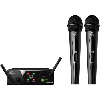 AKG WMS40 Mini2 Dual Vocal Set Wireless Microphone System