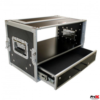 ProX Flight Case ATA Style Rack Case 14 In. Deep 4U W-2U Drawer ProX Flight Case ATA Style Rack Case 14 In. Deep 4U W-2U Drawer
