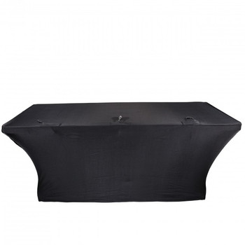 ProX 4 Ft. Open Back Spandex Table Cover Scrim - Black ProX 4 Ft. Open Back Spandex Table Cover Scrim - Black