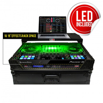 ProX Flight Case For Pioneer DDJ-1000 and SRT Series Digital Controllers W-LED | Sliding Laptop Shelf | Wheels | Black on Black ProX Flight Case For Pioneer DDJ-1000 and SRT Series Digital Controllers W-LED | Sliding Laptop Shelf | Wheels | Black on Black