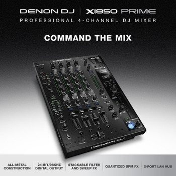 Denon DJ X1850Prime Professional 4-CH DJ Mixer