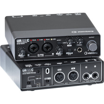 Yamaha Steinberg UR22C Recording Pack with 2x2 USB Gen 3.1 Audio