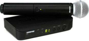 Shure BLX24/SM58 Wireless Handheld Microphone System - H11 Band - Freq. 572 - 596 MHz Shure BLX24/SM58 Wireless Handheld Microphone System - H11 Band - Freq. 572 - 596 MHz
