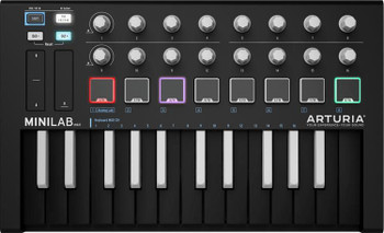 Arturia MiniLab MkII 25 Slim-key Controller with Inverted Keys (BK)