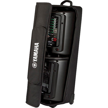 Yamaha Soft Rolling Carry Case for STAGEPAS 400i Portable PA System or 2 MSR100 Powered Speakers (Black)
