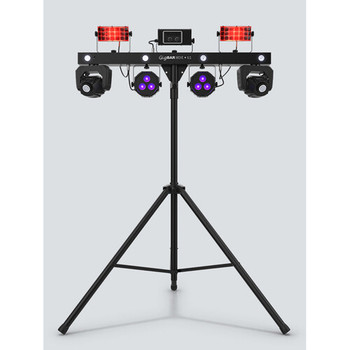 Chauvet DJ CHAUVET DJ GigBAR Move + ILS 5-in-1 Lighting System with Moving Heads, Pars, Derbys, Strobe, and Laser Effects