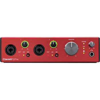 Focusrite Focusrite Clarett+ 2Pre Desktop 10x4 USB Type-C Audio/MIDI Interface Focusrite Focusrite Clarett+ 2Pre Desktop 10x4 USB Type-C Audio/MIDI Interface