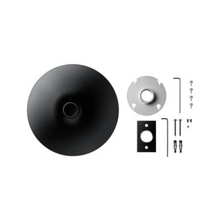 1.5" Pole Mount Kit, Round, Black Cover (Pole not included)