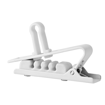 H2 croco clip white 5 pack