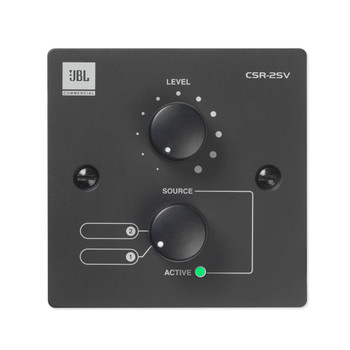 JBL CSR2SVBLKV Wall Controller with 2-Position Source Selector and Volume Control