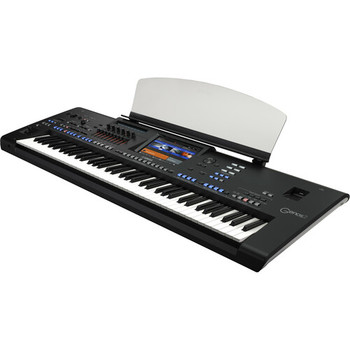 Yamaha GENOS2 76-key flagship arranger keyboard. Includes built-in power adapter