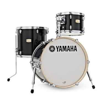 Yamaha PHXK8F30SOB PHX Series Pre-Configured Drum Kit - Solid Black - 3-Piece - No Mount (PHXB-1814M, PHXT-1208M, PHXF-1413M, TH-945B)