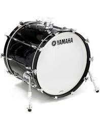 Yamaha, Solid Black Recording Custom Bass Drum 22x18, RBB-2218SOB