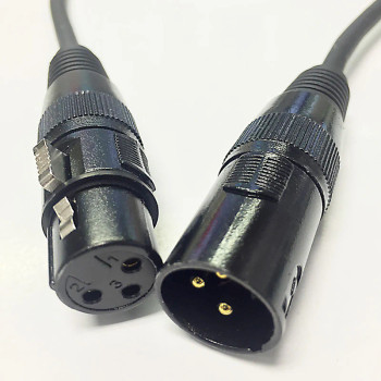 ADJ 3', 3 PIN XLR DMX CABLE.