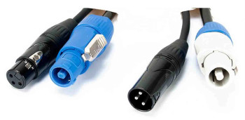 ADJ 6ft., 3 pin XLR + powercon combo link ca