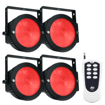 ADJ Dotz Par Pak Lighting Kit – 4x Dotz Par RGBL Fixtures + 1x Dotz Par RF Remote Controller Set (DOTZ PAR PAK)