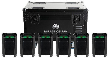 ADJ Mirage Q6 Pak All-in-one Lighting System with Charging Flight Case - Black