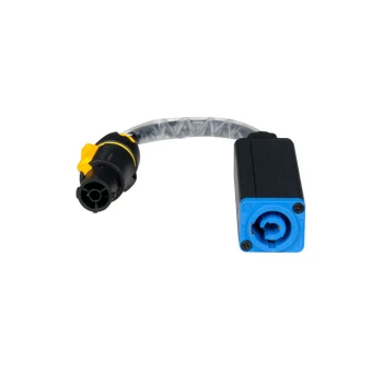 ADJ IP65 Power Cable with Standard PowerCON Blue Input Connector for LED Lighting Fixtures (SIP100)