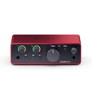 Focusrite Scarlett Solo 4th Gen USB Audio Interface