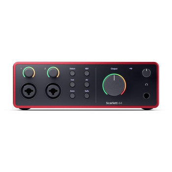 Focusrite Scarlett 4i4 4th Generation USB Audio Interface with 4 Inputs, 4 Outputs, and Advanced Recording Connectivity (AMS-SCARLETT-4I4-4G)