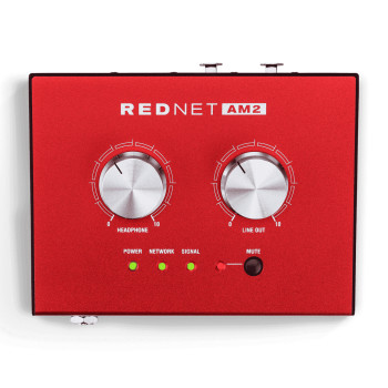 Focusrite RedNet AM2 Stereo Dante Headphone Amp & Line-Out Interface