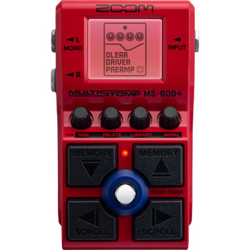 Zoom MS-60B+ MultiStomp Bass Effects Pedal (ZMS60BPLUS)