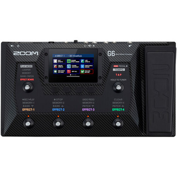 Zoom G6 Multi-Effects Processor with Expression Pedal for Guitarists (ZG6)