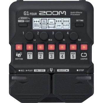 Zoom G1 FOUR Guitar Multi-Effects Processor for Portable Guitar Tone Shaping (ZG1FOUR)