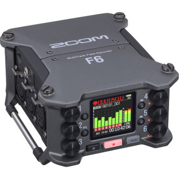 Zoom F6 Multitrack Field Recorder with 32-Bit Float Recording for High-Dynamic Range Audio Capture (ZF6)