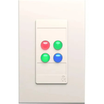 Heath AH‑IP‑4W (IP4 Four‑Button Programmable Wallplate Controller, White)
