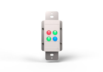 Allen & Heath IP4 Wallplate Controller – Four Button Programmable Wall Control Interface (White) (AH-IP-4W)