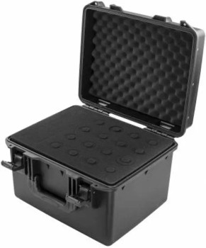 Handheld Microphone Case (Holds 16) With Storage Compartment