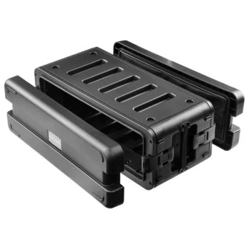 10.5" Front Rail to Rear Lid Watertight Dust-proof Injection-Molded 3U Rack Case