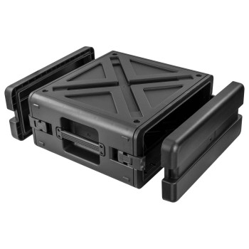 10.5" Rail-to-Rail Watertight Dust-proof Injection-Molded 2U Rack Case