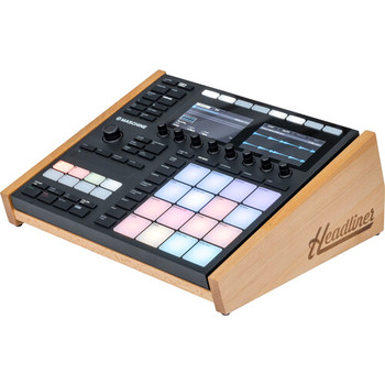 Headliner, HL23040, Catalina Stand for Native Instruments Maschine MK3 / Maschine+ with Ergonomic Angled Wooden Desktop Design