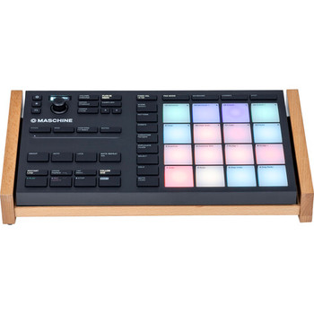 Headliner, HL23041, Catalina Stand for Native Instruments Maschine Mikro MK3 with Ergonomic Angled Wooden Desktop Design