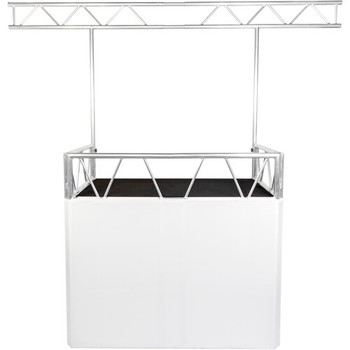Headliner, HL30022, Pitch Black Lighting Bar Pro for Indio DJ Booth with Heavy-Duty Aluminum Truss Construction and High-Load Fixture Mounting Design
