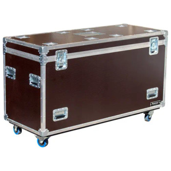 Odyssey Professional 60" x 24" x 36" Brown Hex Board Utility Tour Trunk Case with Caster Wheels