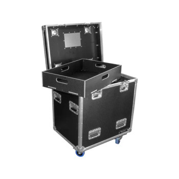 Odyssey Professional 30" x 22" x 36" Black Hex Board Utility Tour Trunk Case with Caster Wheels