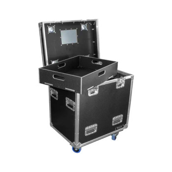 Odyssey Professional 30" x 22" x 30" Black Hex Board Utility Tour Trunk Case with Caster Wheels