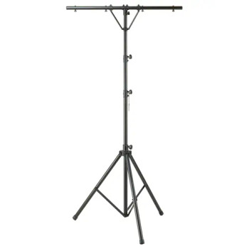 12' Tall Black Lighting Tripod Stand with Top T-Bar
