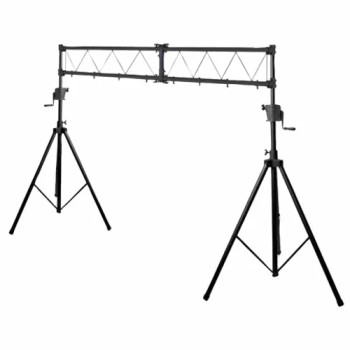 10' Wide Mobile Lighting Truss System with Height Adjustable Crank